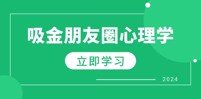 朋友圈吸金心理学：揭秘心理学原理，增加业绩，打造个人IP与行业权威-七七创业网